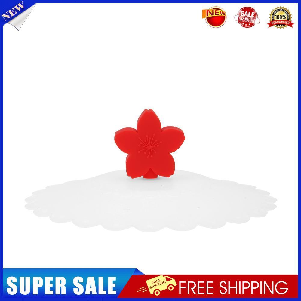 Multi-function Silicone Dust-proof Bowl Cover Leak-proof Cup Lid (Red 11cm)
