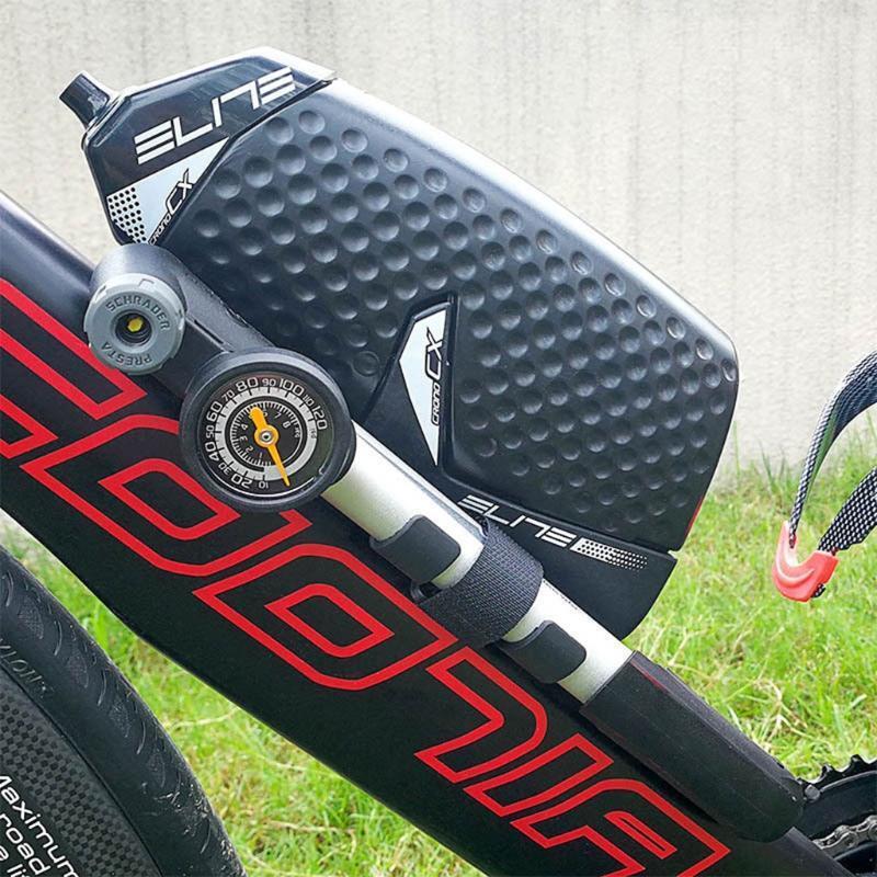 Mini Portable  Bicycle Pump, Pump Bike Pumps w/ Glueless Puncture Repair