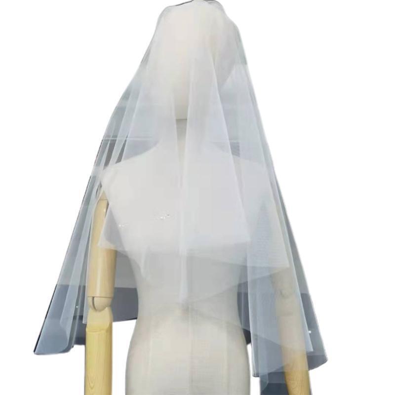 Wedding Veil Rhinestones Embellished Short Bachelorette Party Sheer Veils