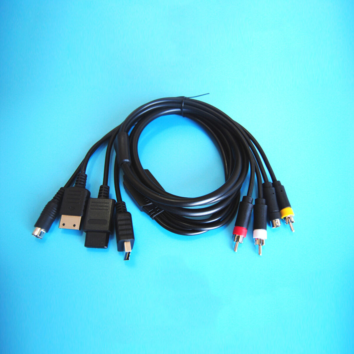 for Sega Saturn SS DC PS1 PS2 N64 NGC SFC Game Console 1.8M AV-S RCA Video Cable