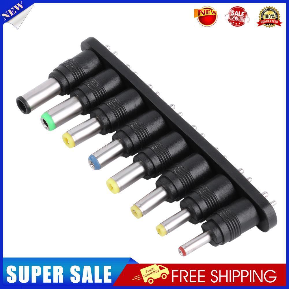 8 in 1 Set 8pcs Universal AC DC Power Adapter 2pin Plug Charger Tips for PC
