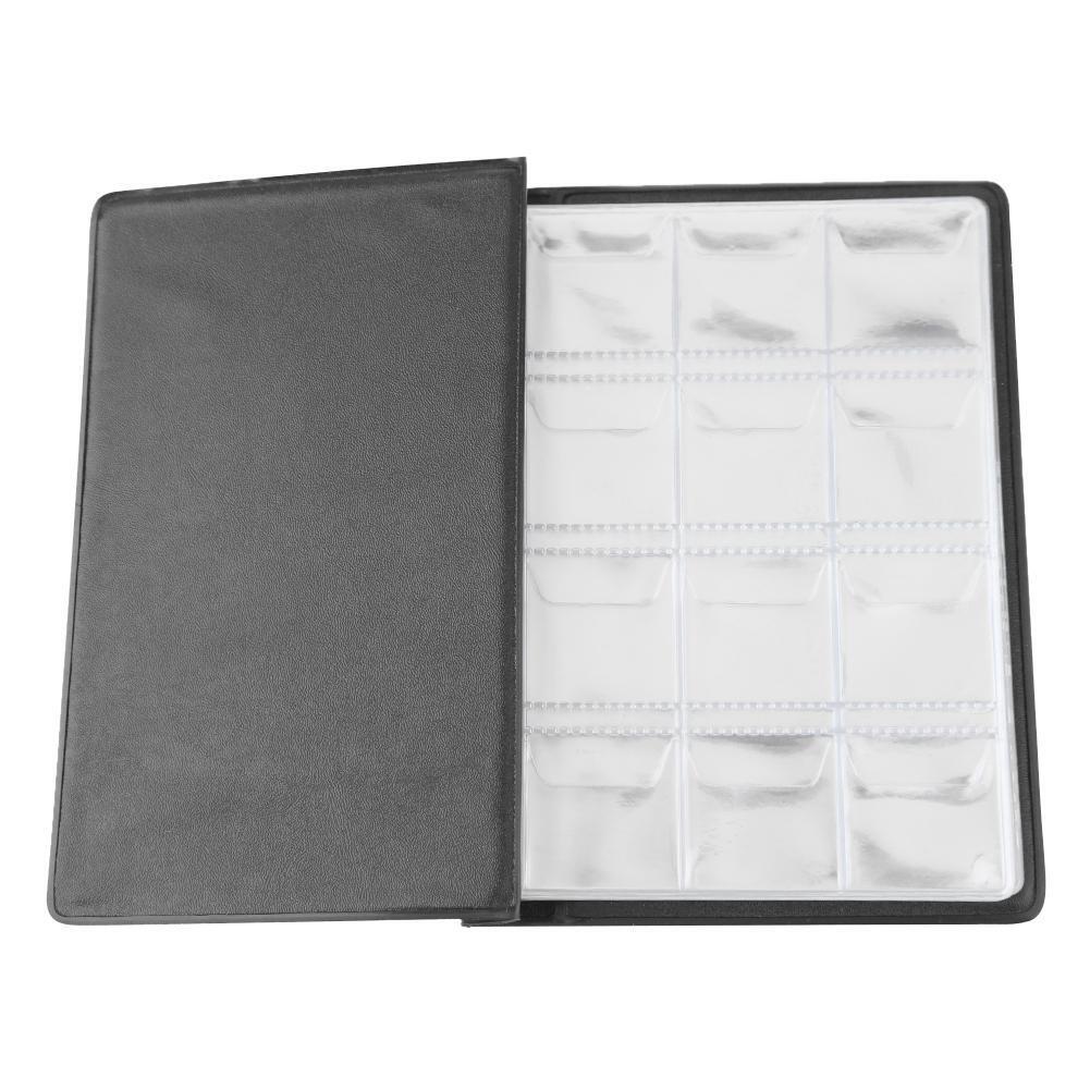 120 Pockets Coins Album Collection Book Commemorative Coin Holders (Red)
