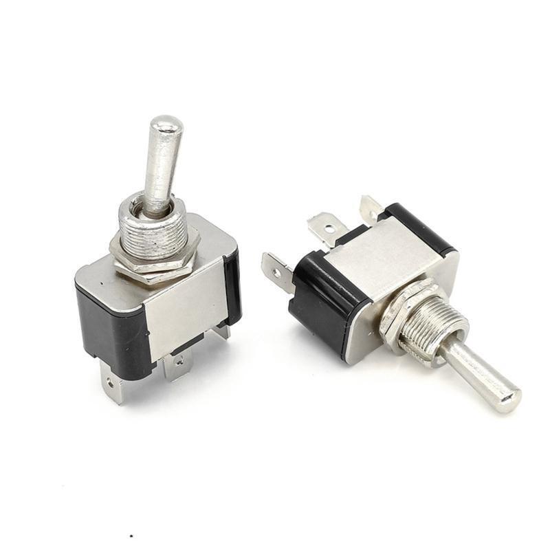 3Pcs ON-OFF-ON 3 Pin 3 Position Toggle Flicks Switch SPST 10A Auto Automotive