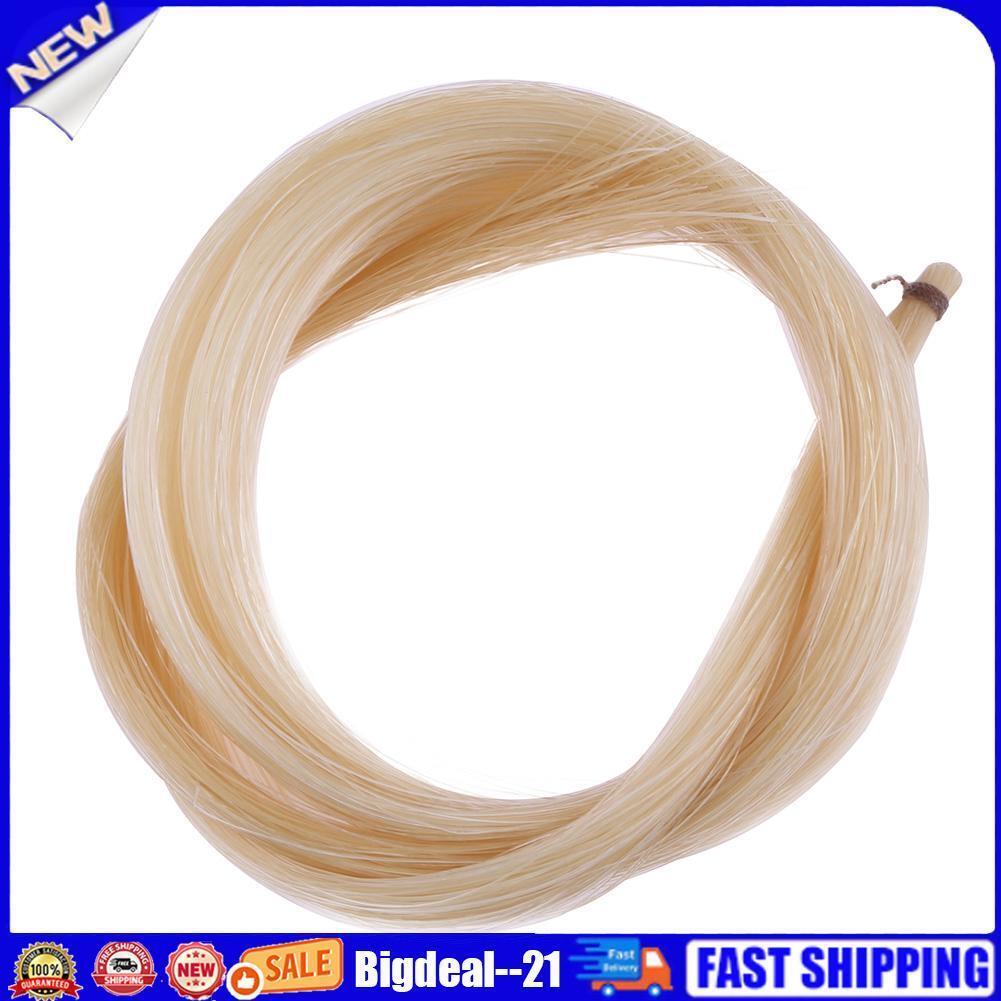 1 Hank Universal Yellow+White Stallion Horse Hair for Violin Bow