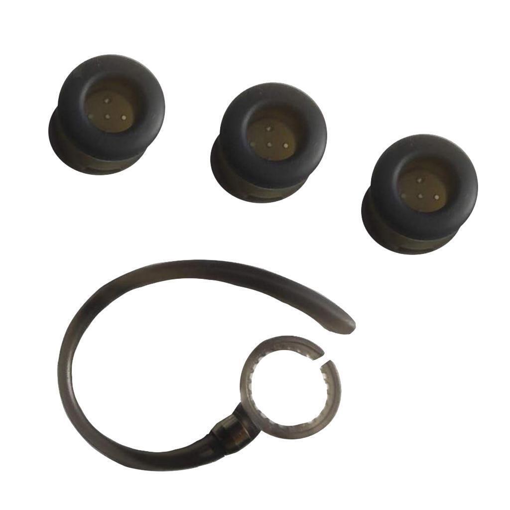 Black Round earplugs-Earhook Set for    FLIP HZ720 H17txt Series