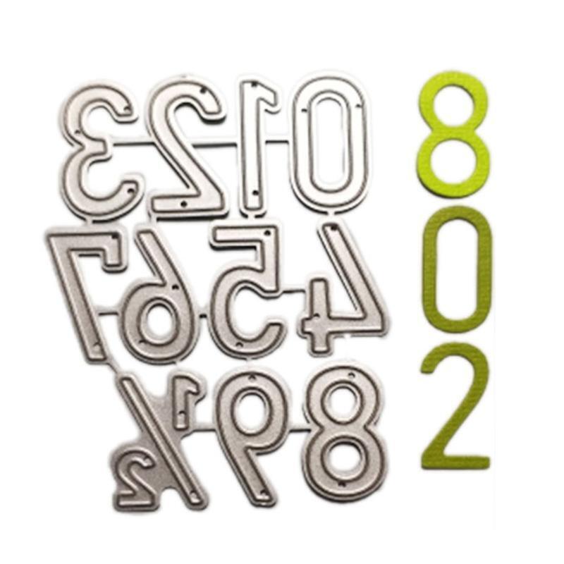 Number Metal Cutting Die Stencil DIY Scrapbooking Album Paper Card Template Mold