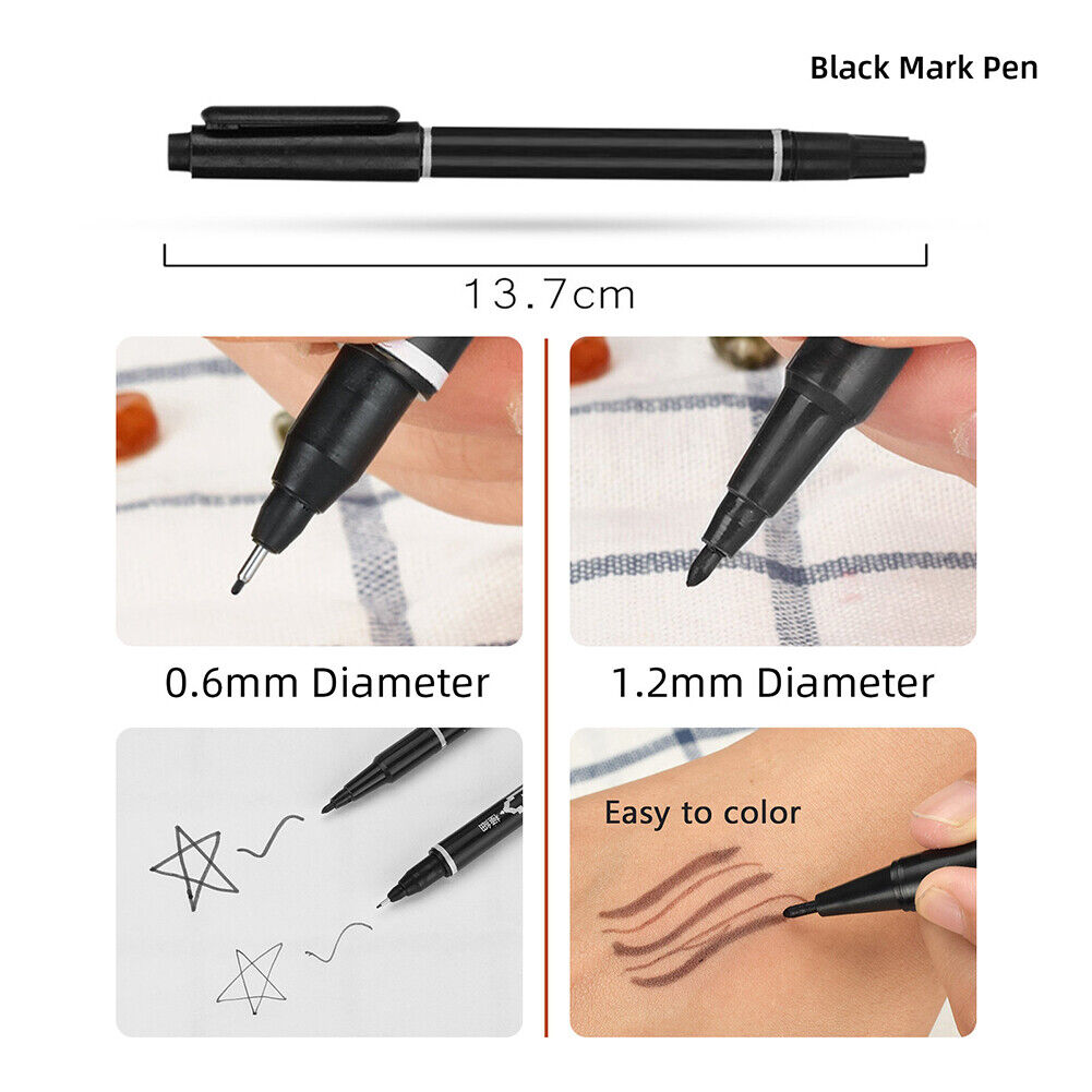 Tattoo Stick Poke Kit Hand Pen Needles Cushion DIY Body Art Supplies (9RL)