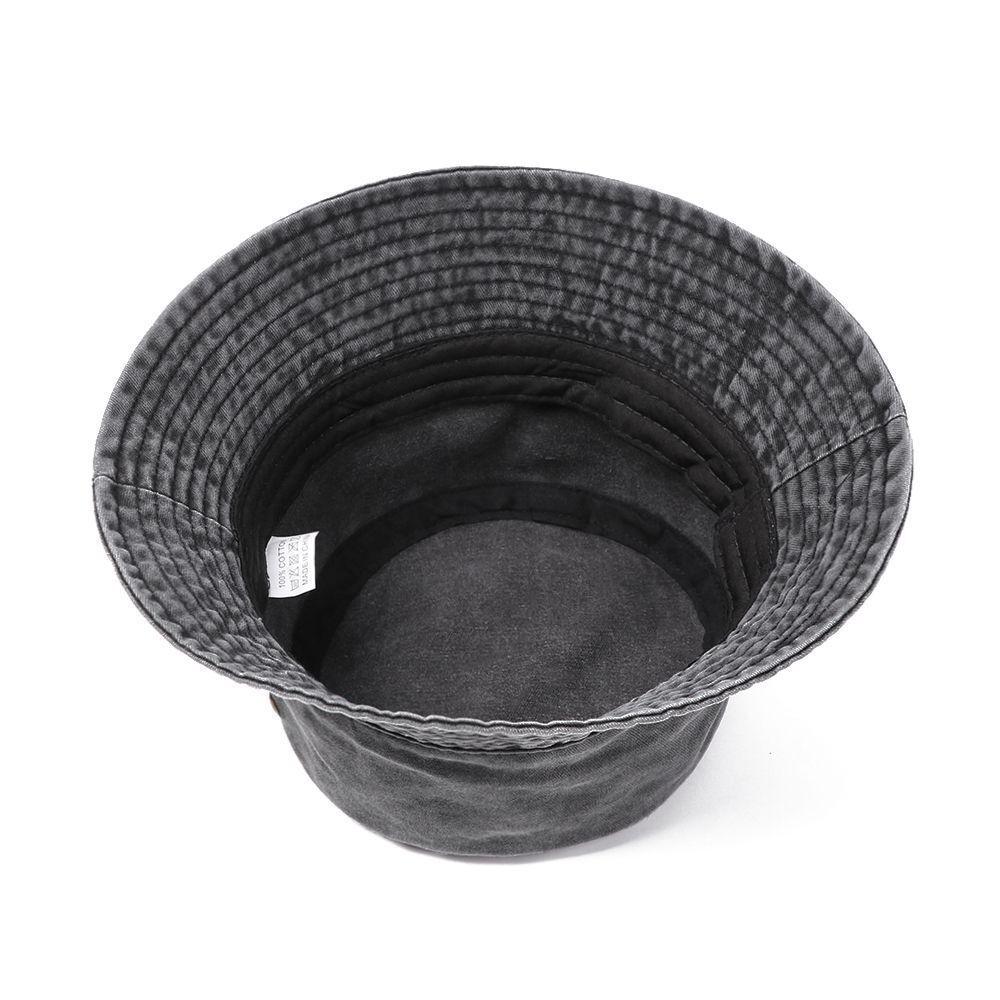 Sunscreen Women Men Foldable Fisherman Cap Denim Washed Bucket Hat Sun Hat