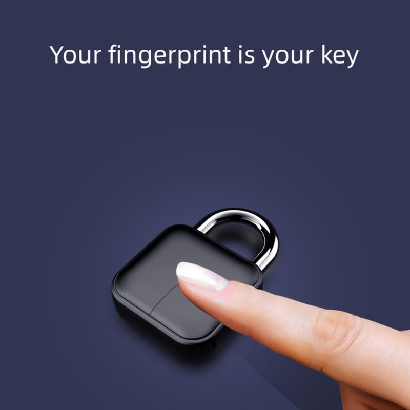 Tuya Smart Bluetooth-compatible Fingerprint Padlock Keyless USB Thumbprint Door