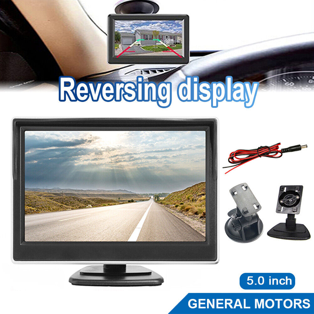 Car Parking Rear View Display with Bracket TFT LCD HD Security Monitor Kit
