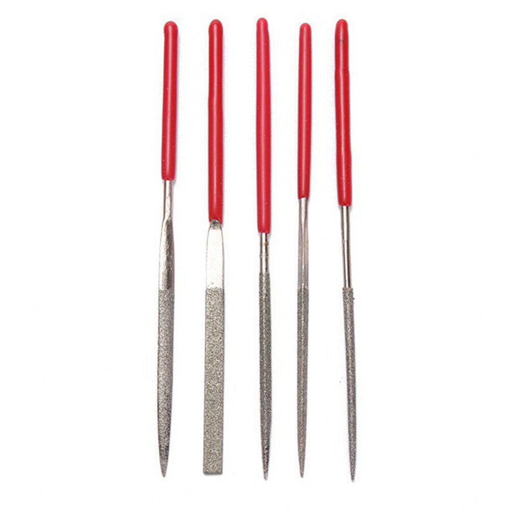 5pcs Needle Files Set for Metal Glass Stone Jewelry Wood Carving Polishing