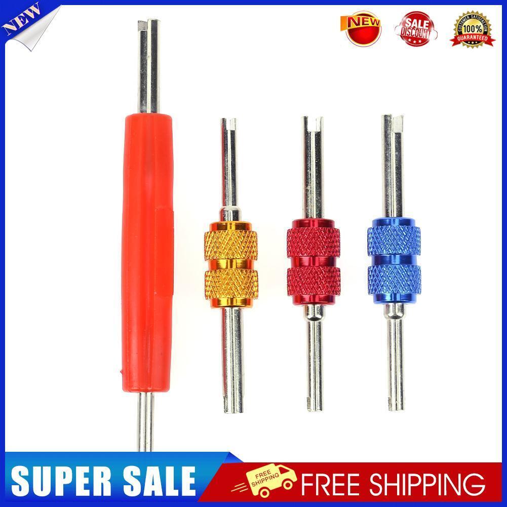 4pcs Double-end Car HVAC Valve Core Removers Changers Removal Tools