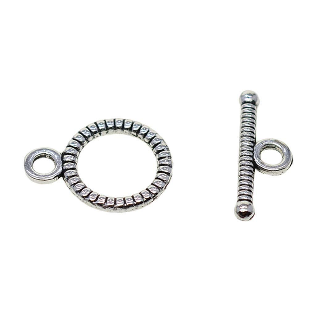 100 * Patterned OT Toggle Clasps Jewelry Making Findings Anklets Connector