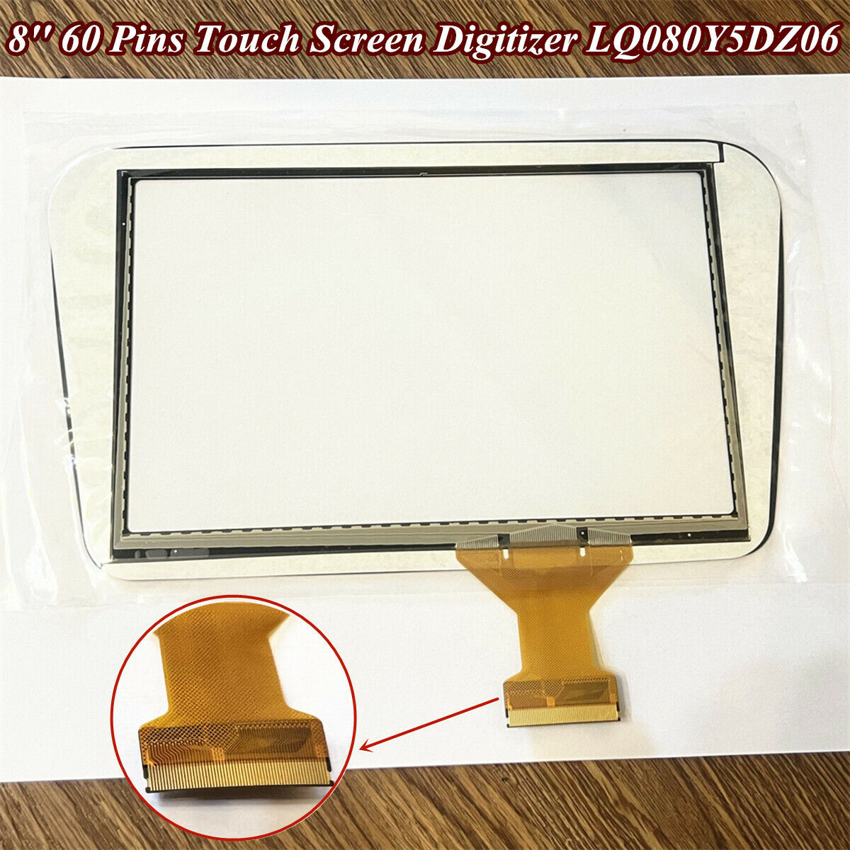 For Chevrolet Equinox Malibu Radio 8'' Touch Screen Glass Digitizer LQ080Y5DZ06