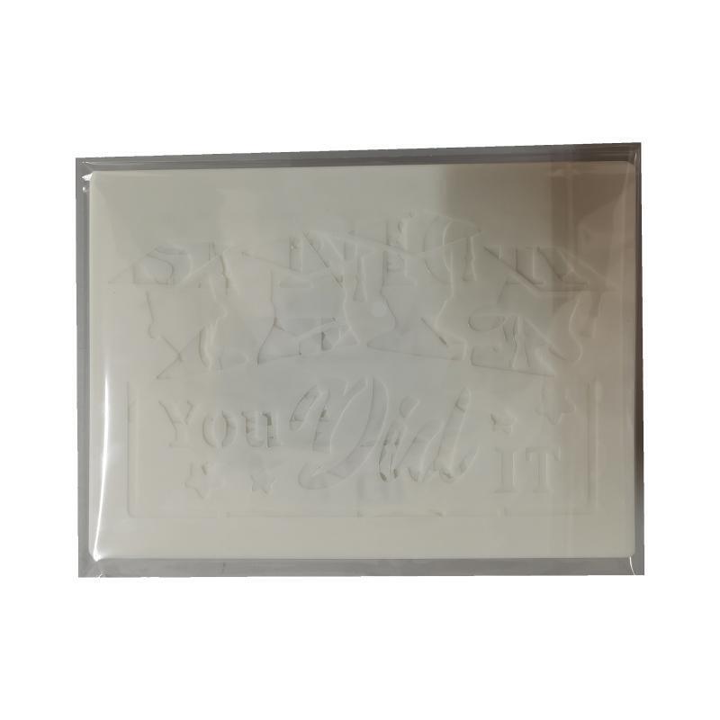 Graduation Painting Template Set Hollow PET Stencils Letters Numbers DIY Wall