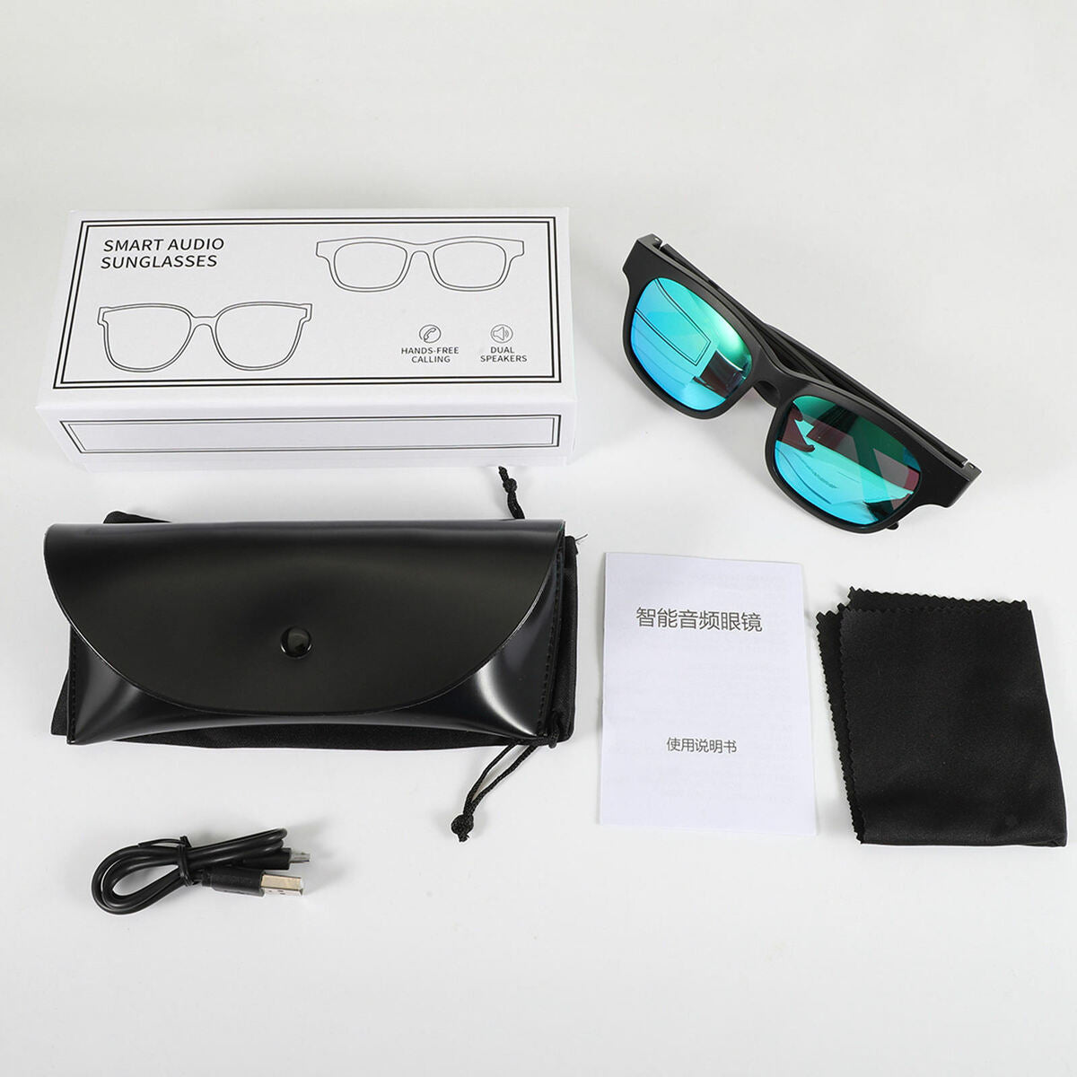 Hands-  Glasses Sunglasses  Headset Eyewear with Microphone