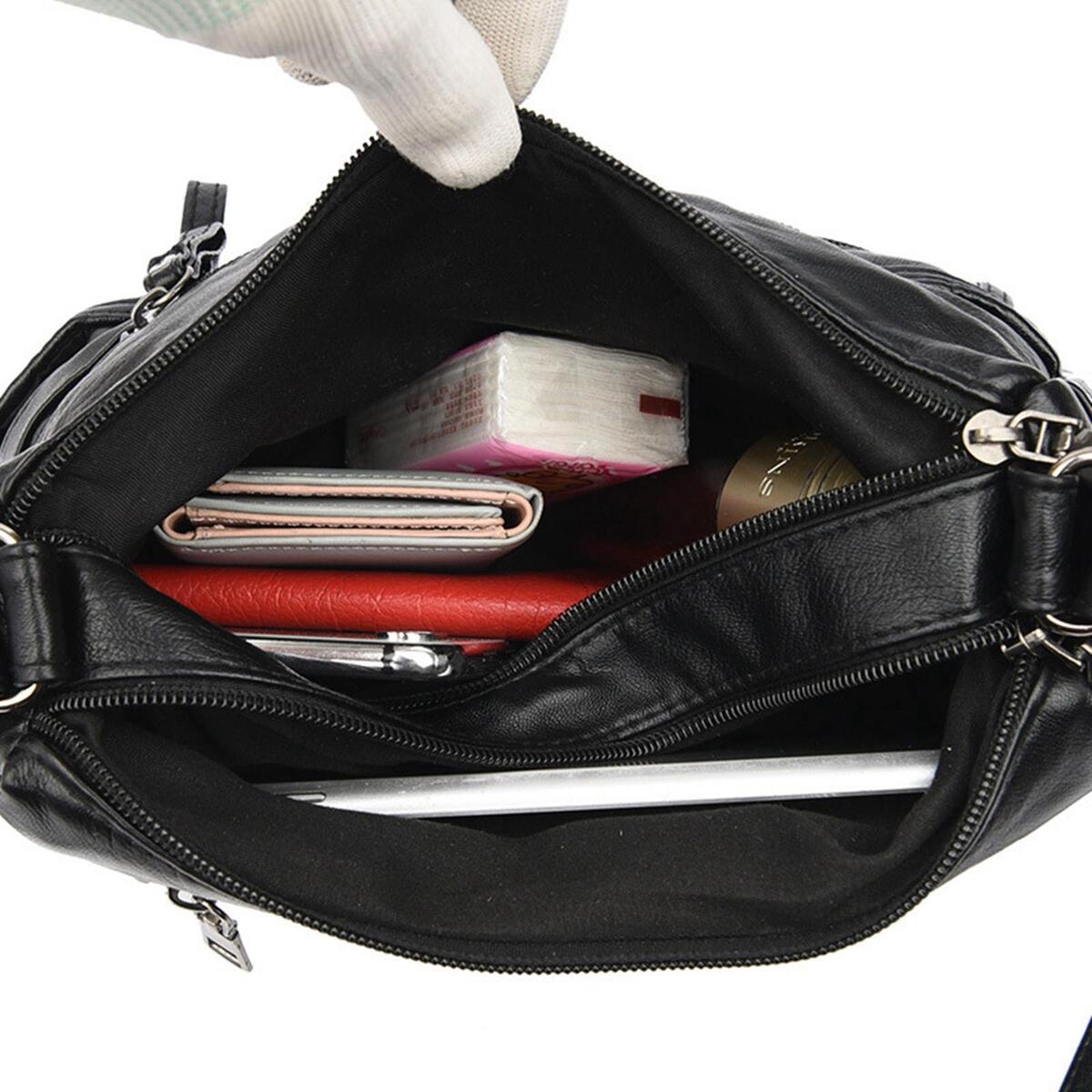 2 x Women Shoulder Bag Fashion Crossbody Purse Handbag for Working Business