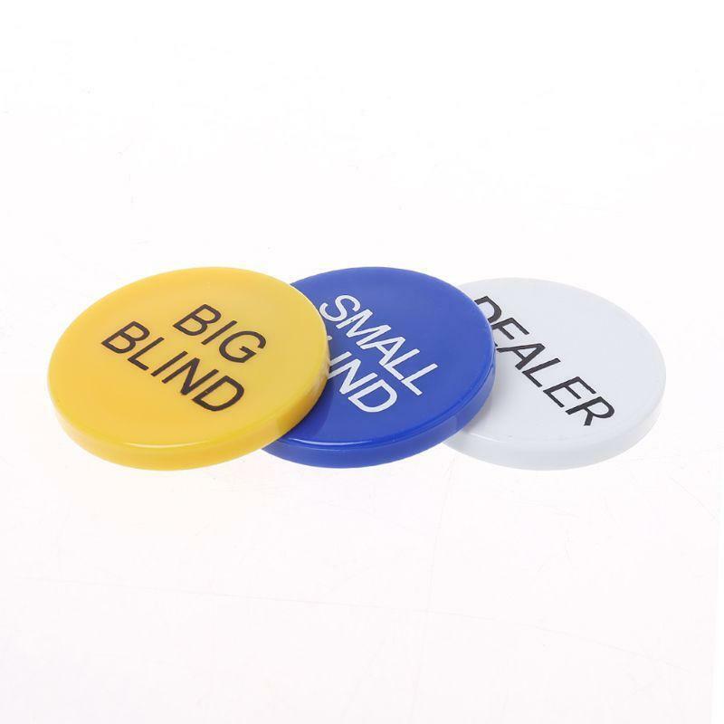 Texas Hold'em Big Blind Small Blind Dealer Party Casino Poker Card Game Props