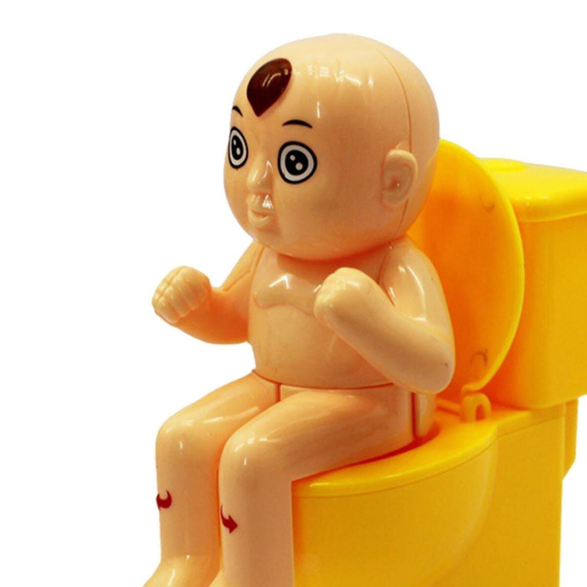 Novelty Children Tricky Shooting Water Sitting  Toilet   Boy