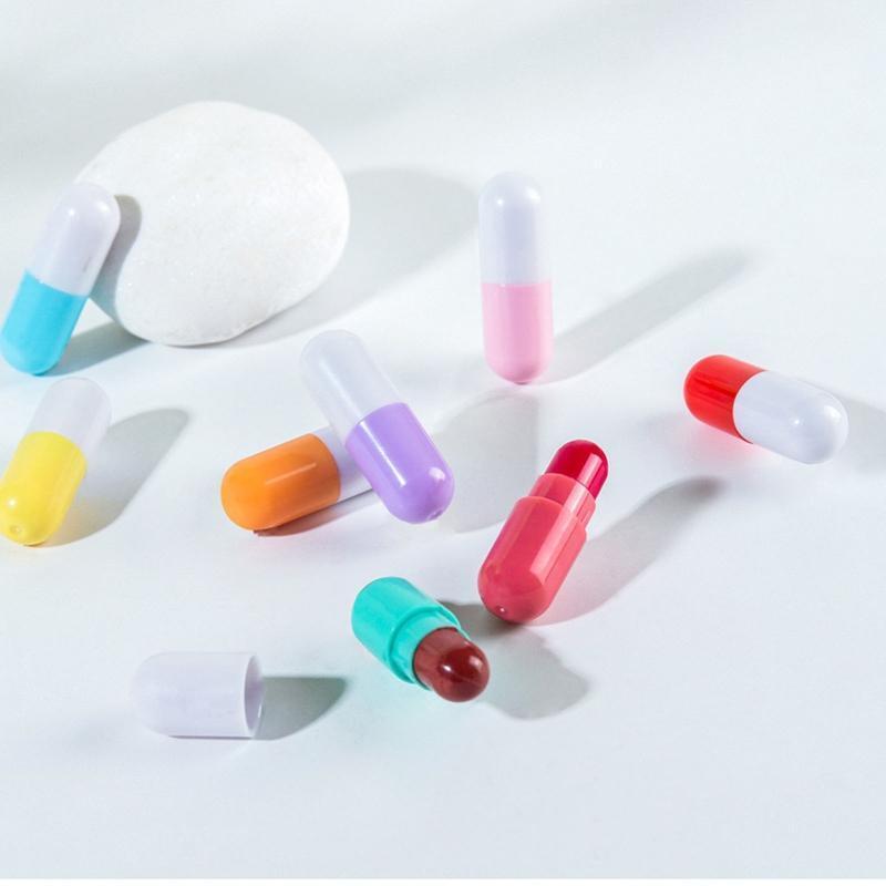 Mini Lipstick Set Waterproof Capsules Lipstick, Pill Shaped Lipstick,Lip Gloss