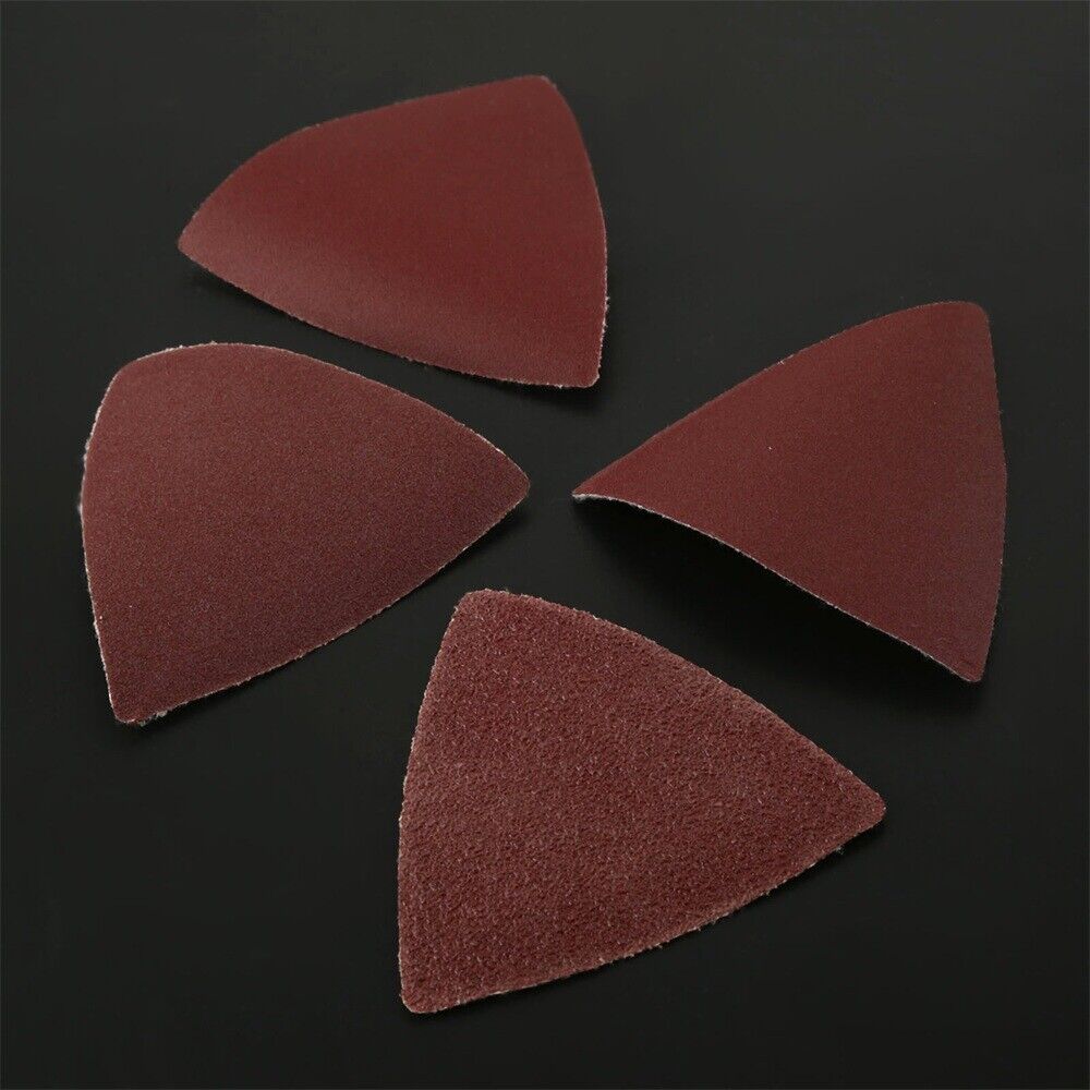 32x Grit 60 120 180 240 Triangular Sanding Sheet Sandpaper Abrasive Grinder Tool