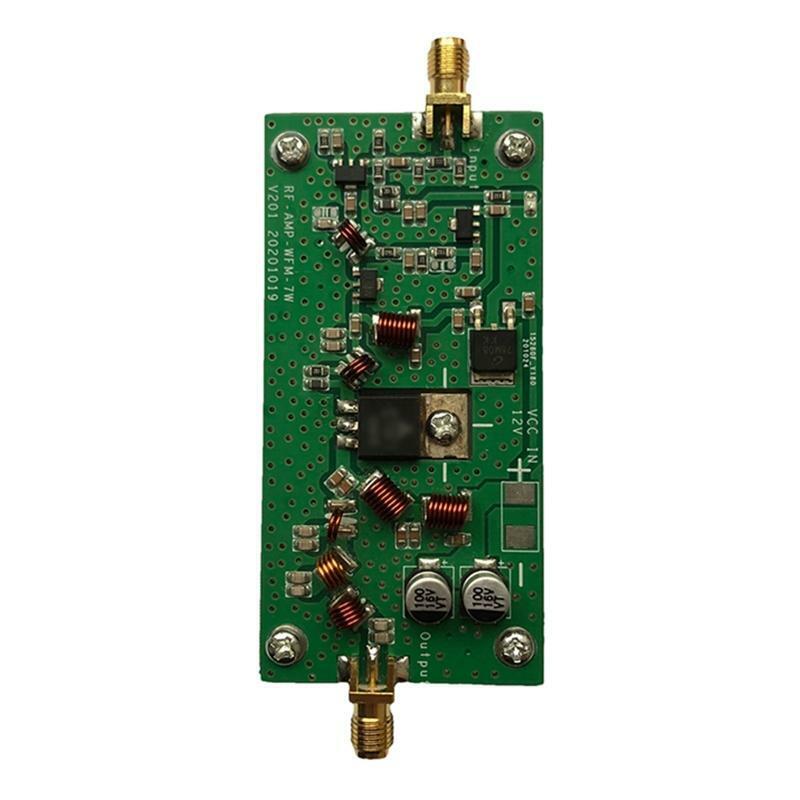 7W 65mhz-110MHz FM Radio Transmitter RF Power Amplifier Frequency 1mW DC 12V