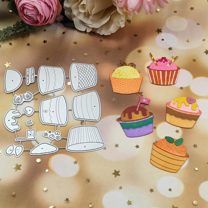 Cake Dessert Metal Cutting Dies Stencil DIY Scrapbooking Album Paper Card Mold