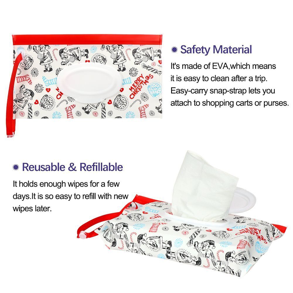 Strap EVA Cleaning Wipes Case Baby Wet Wipes Box Wet Wipes Bag Wipes Container