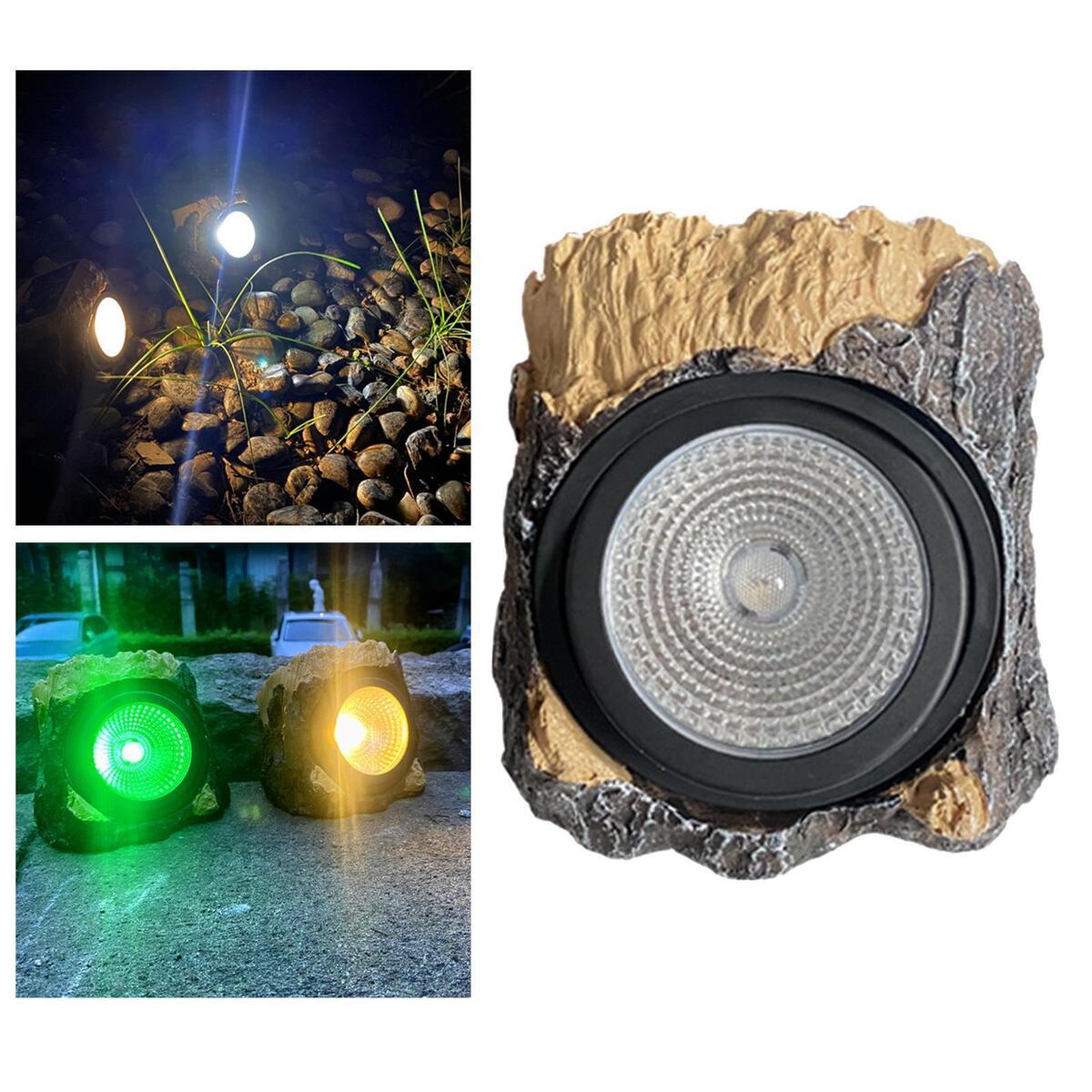 Solar Stump   Tree Stump Lamp Sculpture Waterproof for Outside