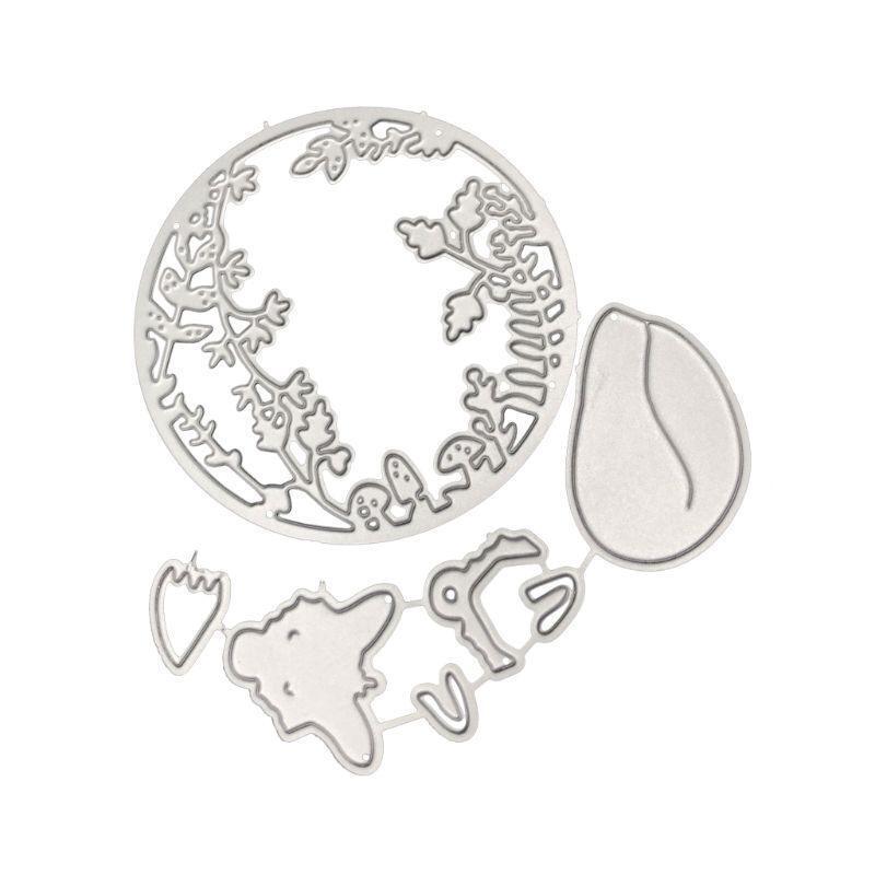 Floral Decorative Metal Cutting Dies Stencil Scrapbooking DIY Album Stamp Paper