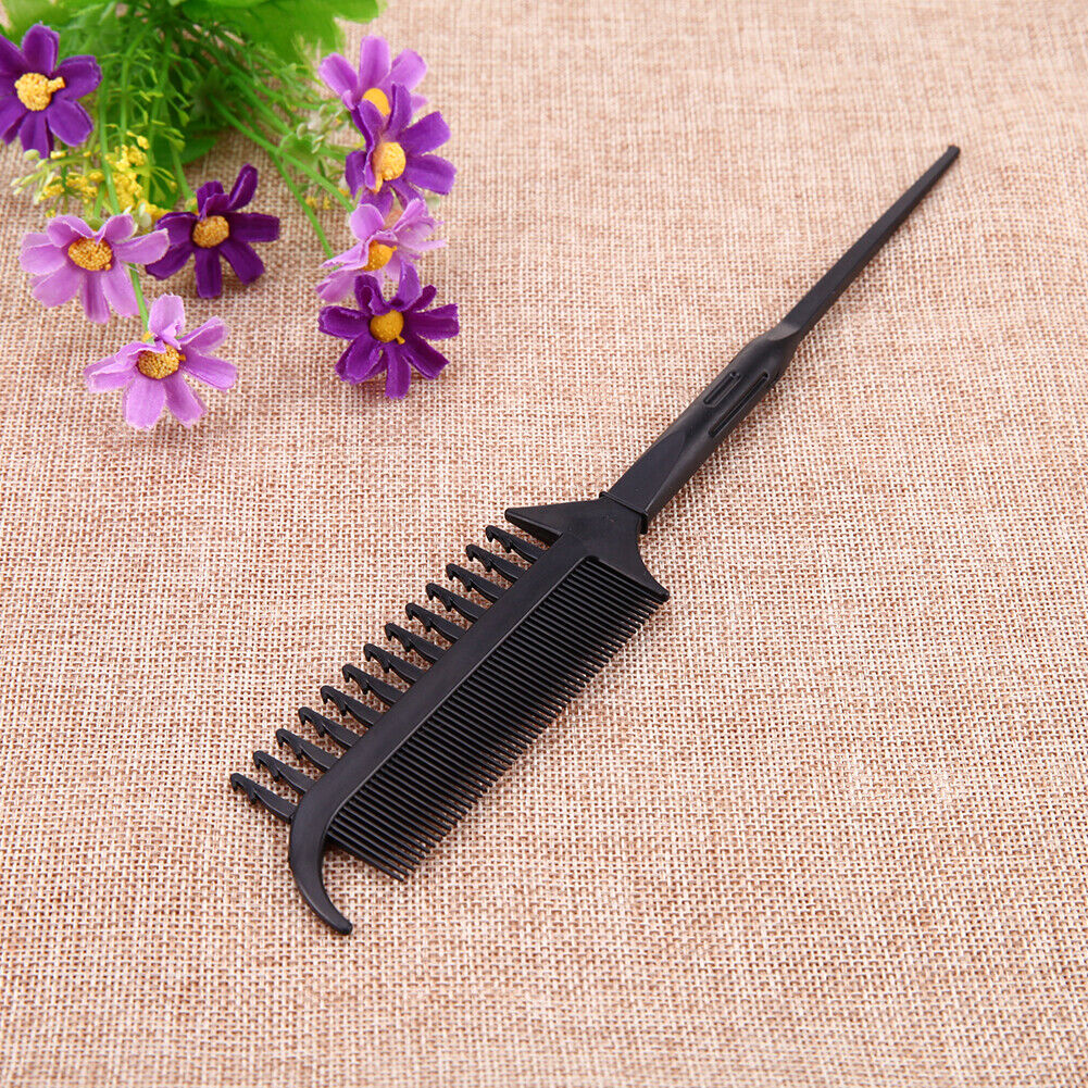 Two Sides Dye Comb Brush Black Barber Tinting Hair Dye Hair Plastic Tool