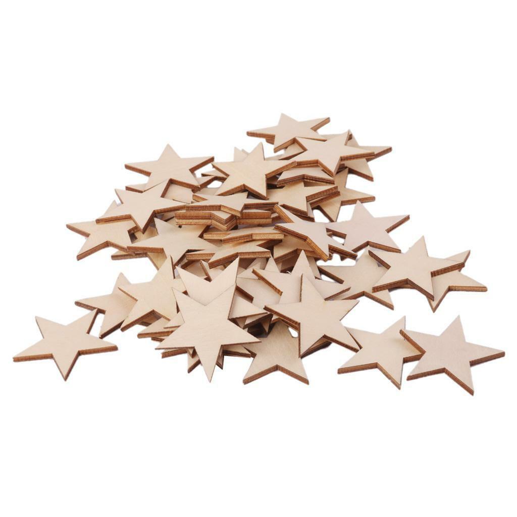 75x Wooden   Thicken   Embellishments Wedding Charms