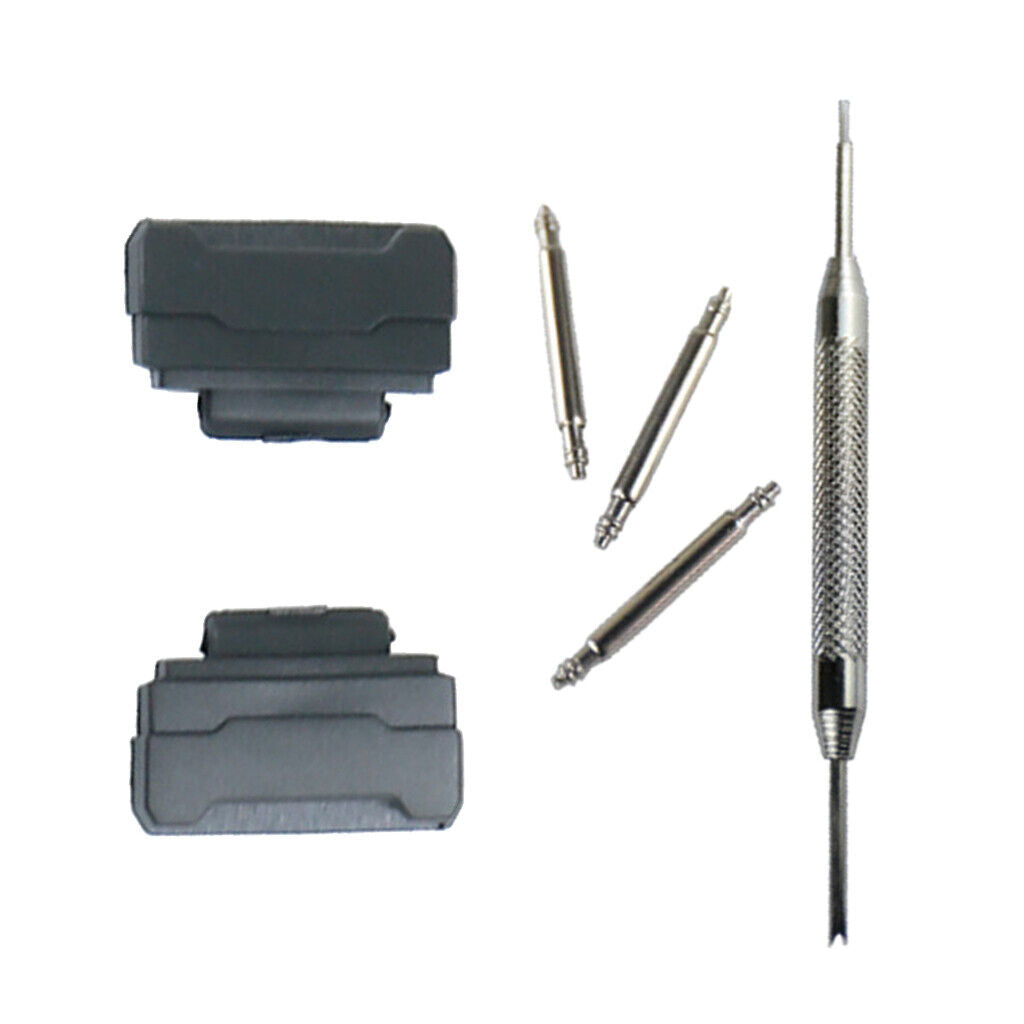 Strap Adapters Kit&Tool for 14mm Lug Width   BA110 120 Black