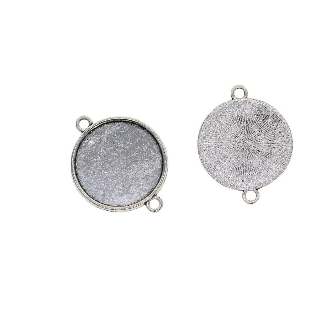 100 Pcs Round Blank Plain Bezel 16mm 18mm Cabochon Trays Pendant Crafting