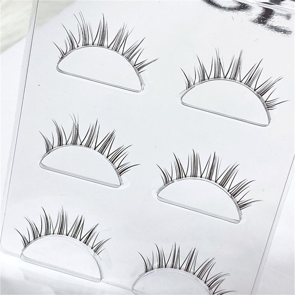 Cluster Makeup Tools Extension Short Messy Makeup Lashes Cross False Eyelashes