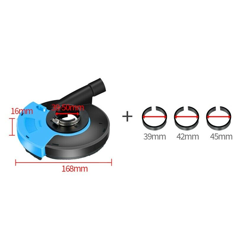 2X(5 Inch Angle Grinder Dust Shroud Cover Tools For Concrete Marble GraniteK7W1)