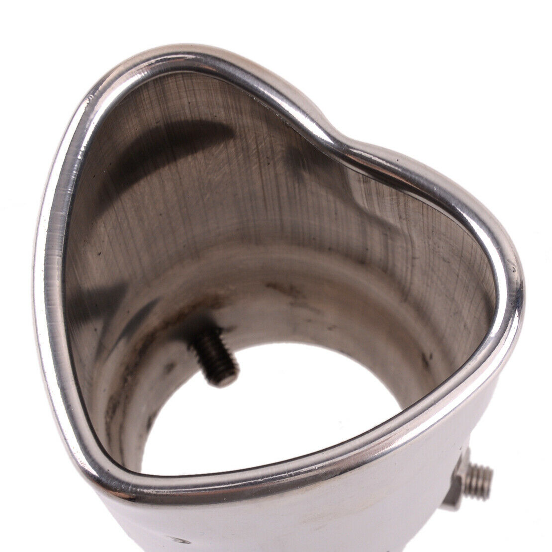 Heart Shape Exhaust Tip Tail Inlet Stainless Steel Exhaust Muffler Tip Pipe New