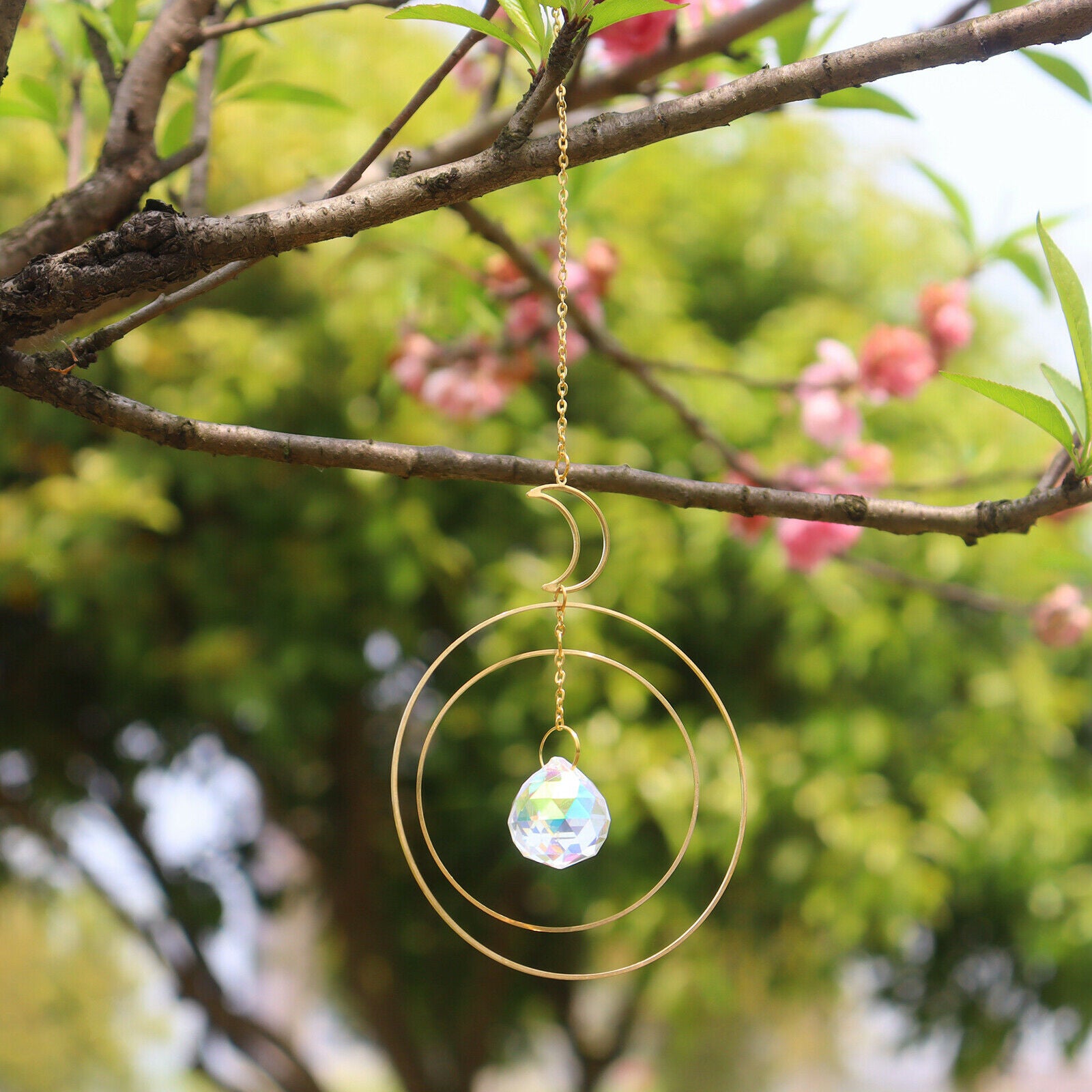 Crystal Suncatcher Gourd Prism Drops Rainbow Maker Home DIY Decor Ornaments
