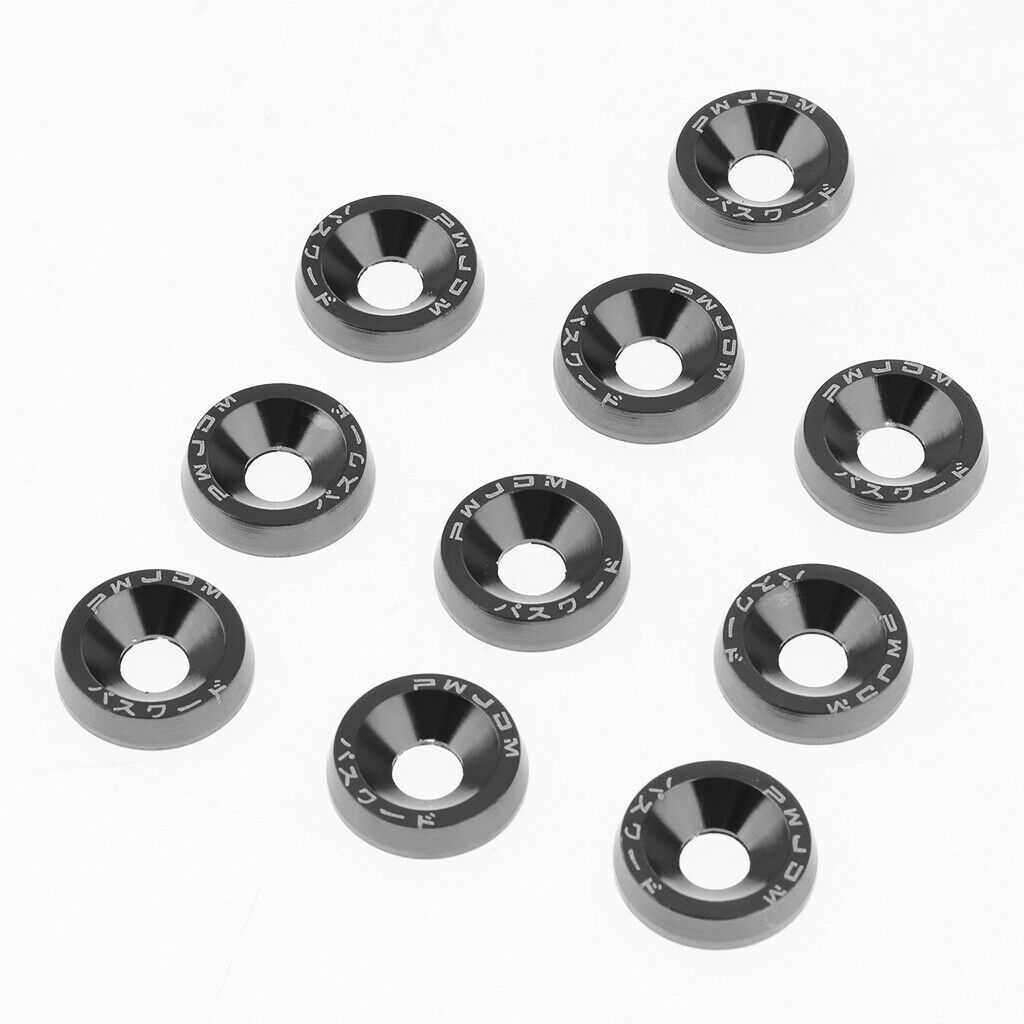 Reinforcement Aluminum Washers Cup Head Screw 6mm Cone Screw Gasket Black