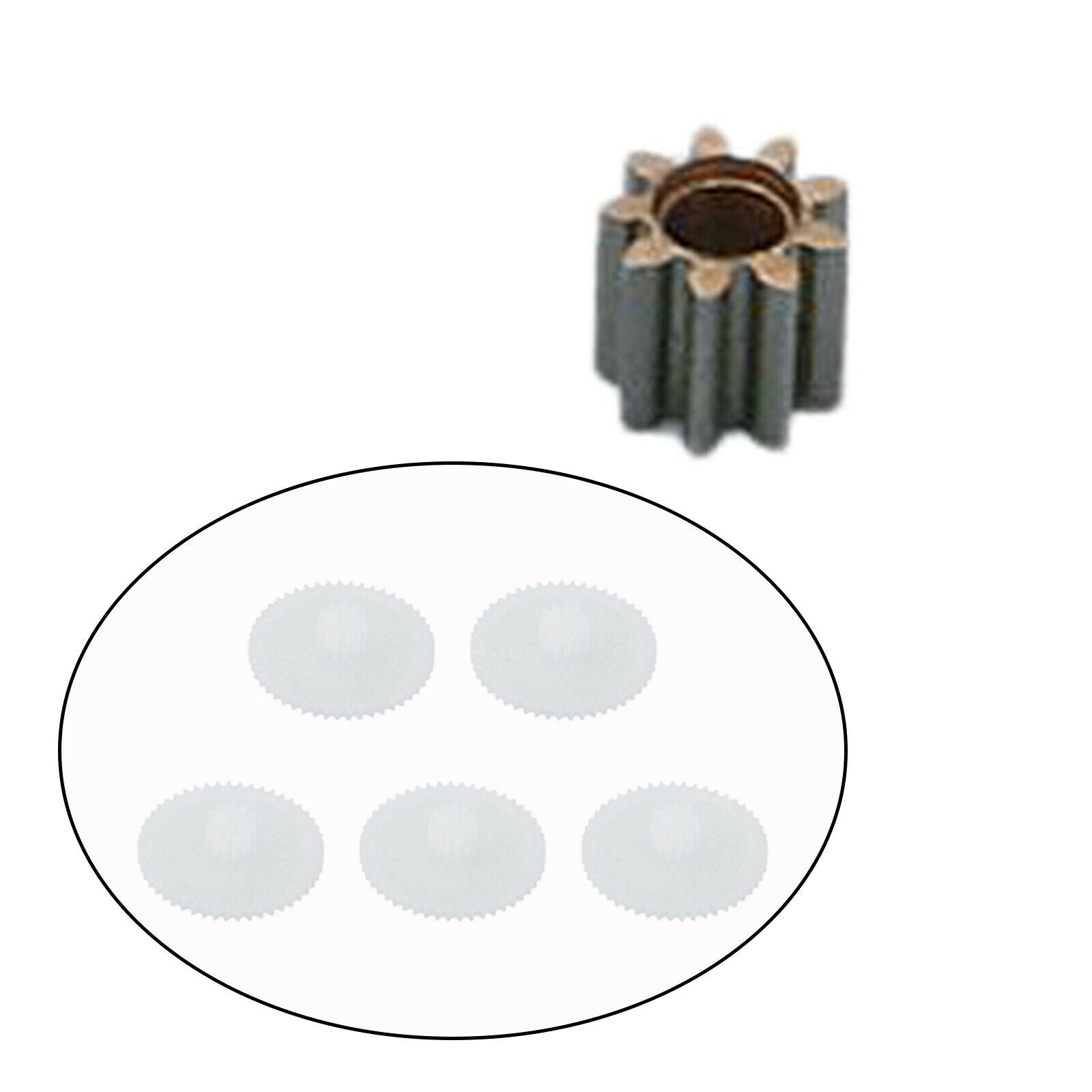 5x White Plastic Gears Module Accessories Kit for E99 Drone Replacement