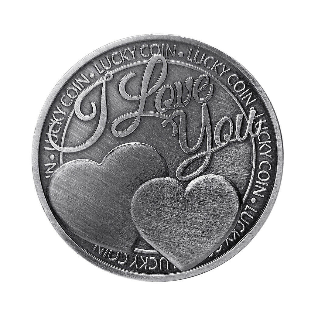 Romantic Couples Souvenir Coin Commemorative Coin Sentimental Love Lucky Coin