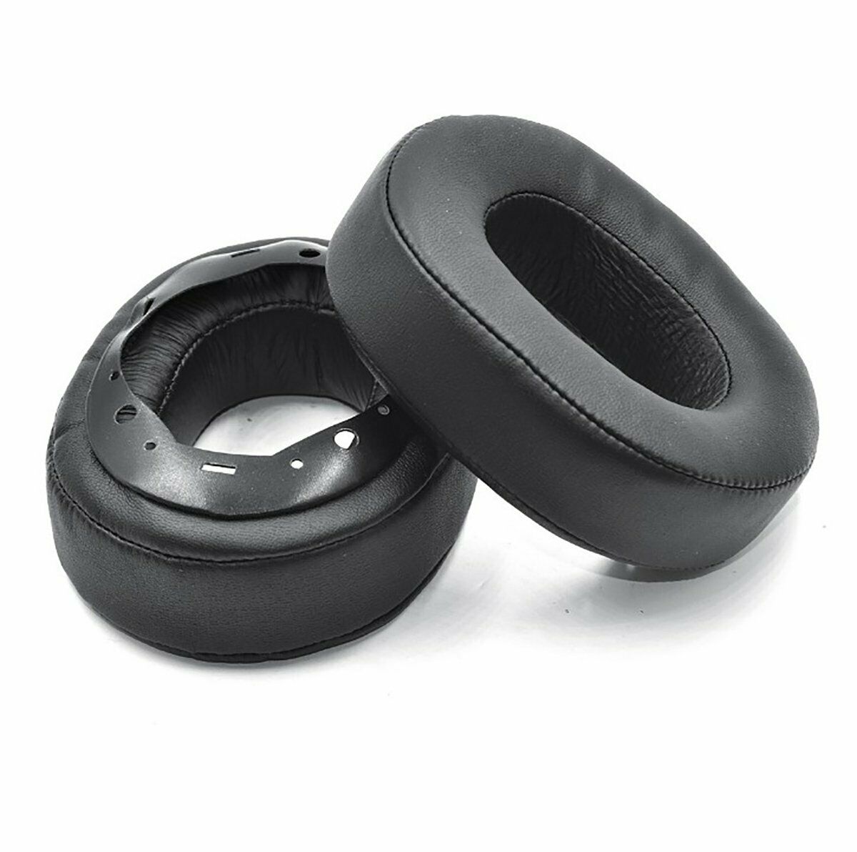 Replacement Leather and Memory Foam Cushion for Sony MDR-HW700 MDR-HW700DS Black