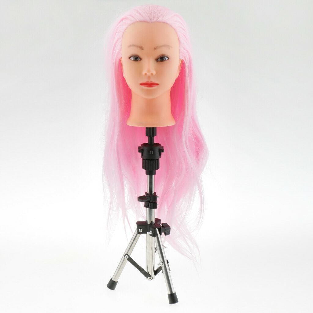 Metal Tripod Stand - Wig Head Stand Holder for Cosmetology Hairdressing Training
