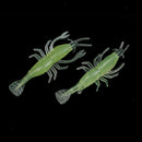 Fishing Luminous Shrimp Soft Baits Noctilucent Vivid Prawn Fishing Lure B