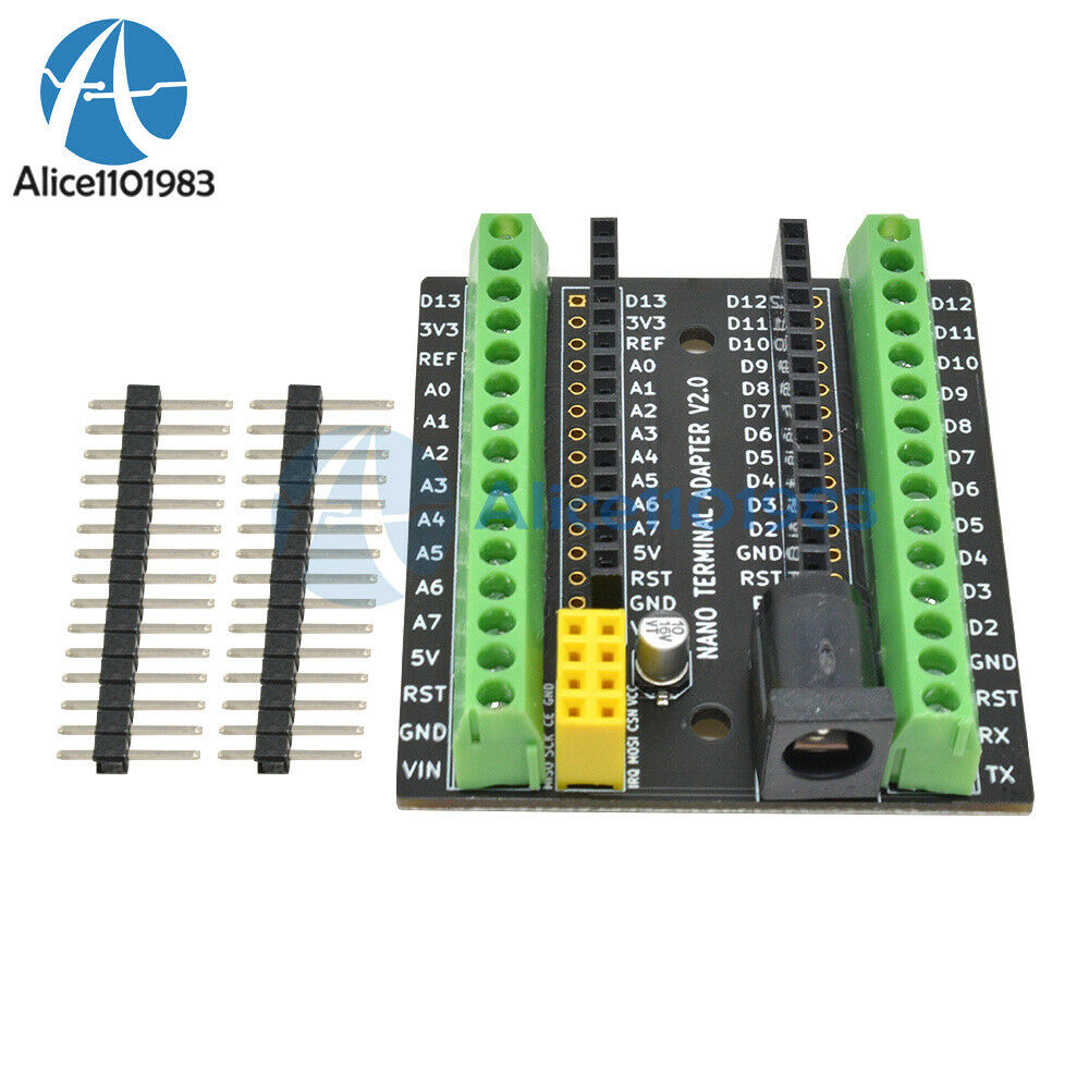 Nano V3.0 AVR DC NRF2401 Screw Terminal Expansion Adapter Board For Arduino