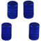 8 Pack Car Bicycle Aluminum Wheel Tire Stem Valve Caps Dust Cover Dark Blue
