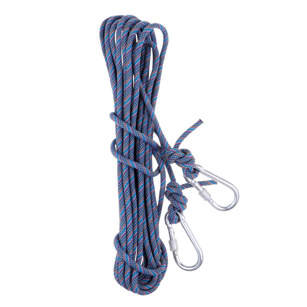 Outdoor Climbing Rope Escape Rope Climbing Equipment Parachute Rope Blue