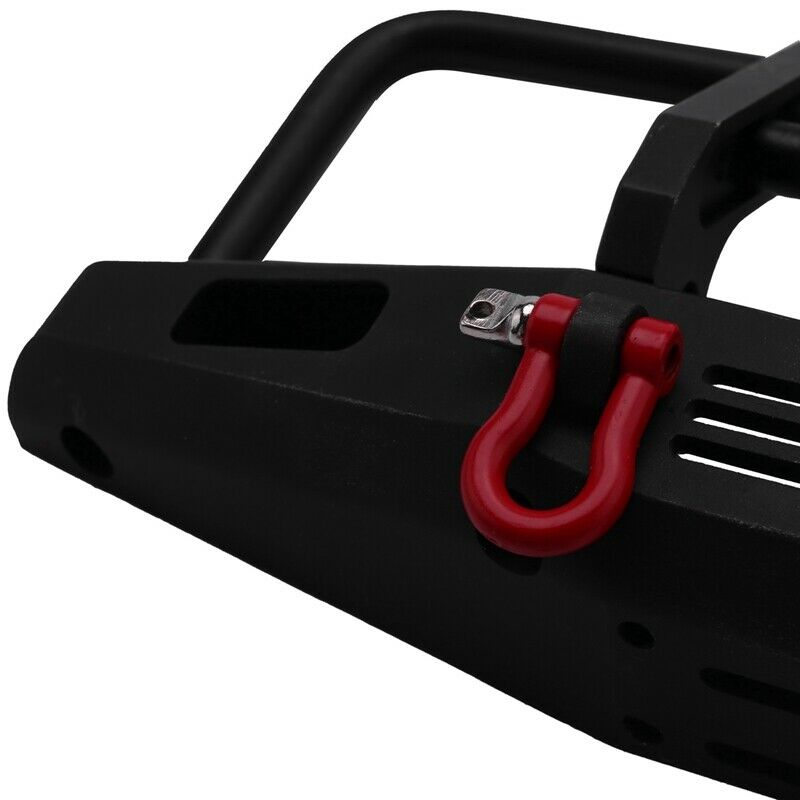 Adjustable Metal Front Bumper with 2 LED Light for 1/10 RC Cler Traxxas 4 DefeG7