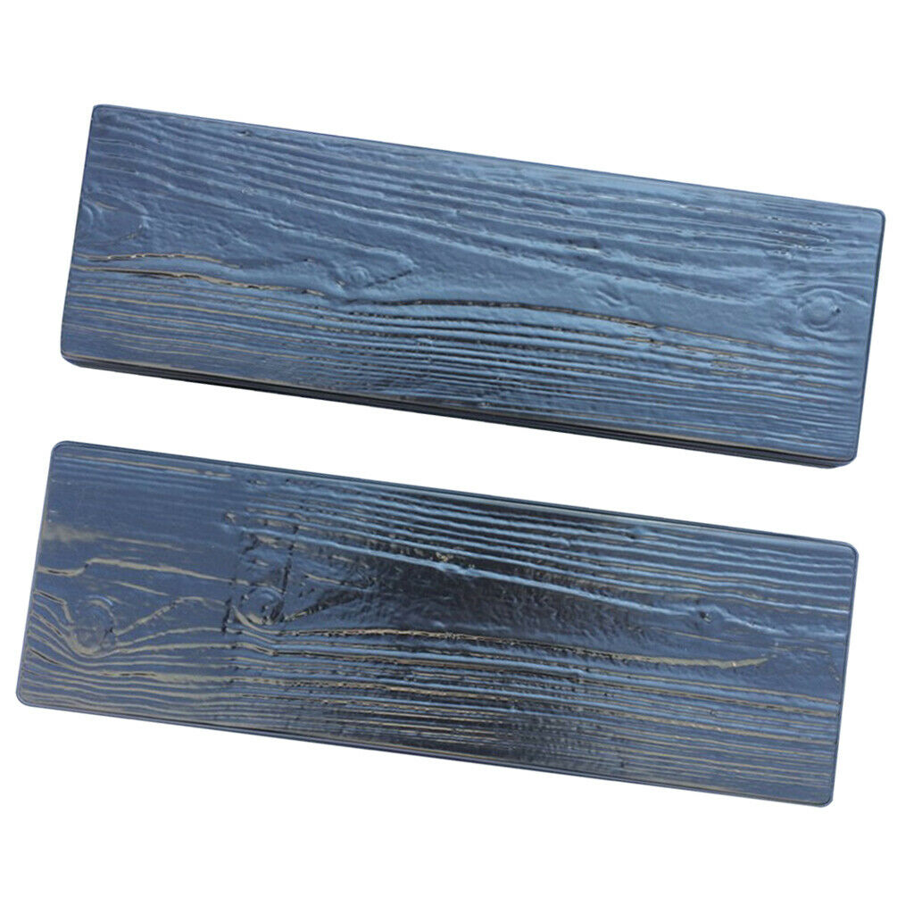 2pcs Old Wooden Boards Concrete Mould Garden Stepping Stone Path