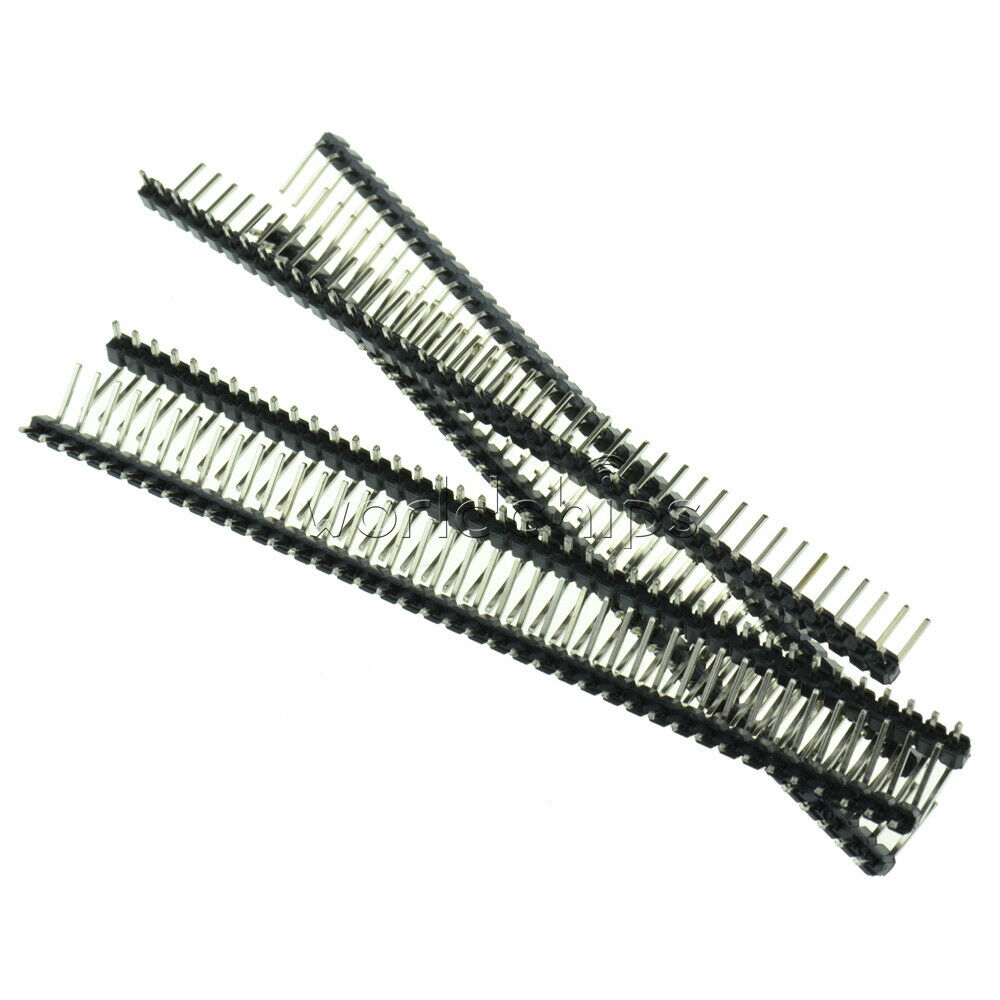 20PCS 40Pin 2.54mm Pitch Single Row Right Angle Pin Header Strip For Arduino Kit